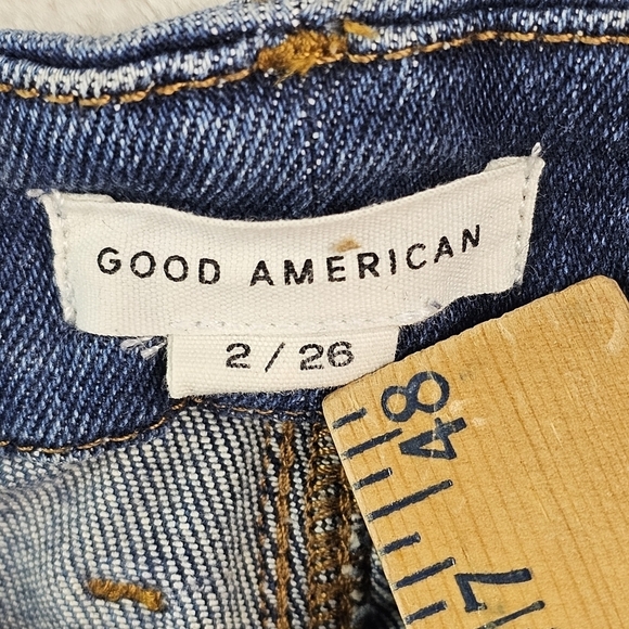 Good American Jeans Denim 2 Women’s 26 Waist Stretch RN 151301 Style B811 - Picture 5 of 9